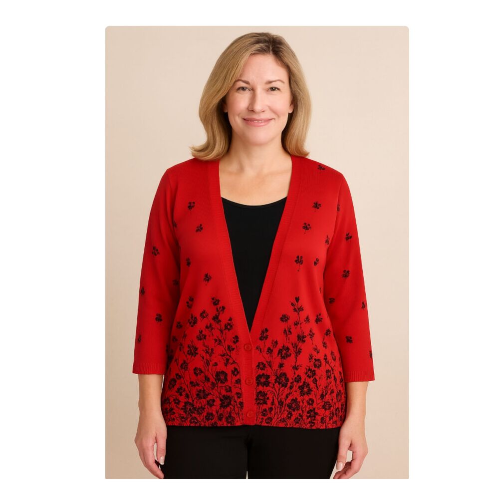 Cathy Daniels stunning cardigan with tank sweater Size 1X